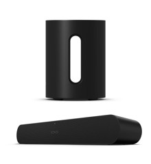 Sonos - Ray - Soundbar Black &  Sub Mini - Black - Bundle