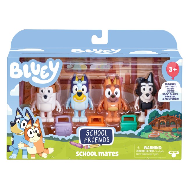 BLUEY - 4-pack Figures School Friends Theme (90174)