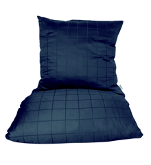 omhu - Bettwäsche - Mega Karo Navy - 135x200+80x80 cm