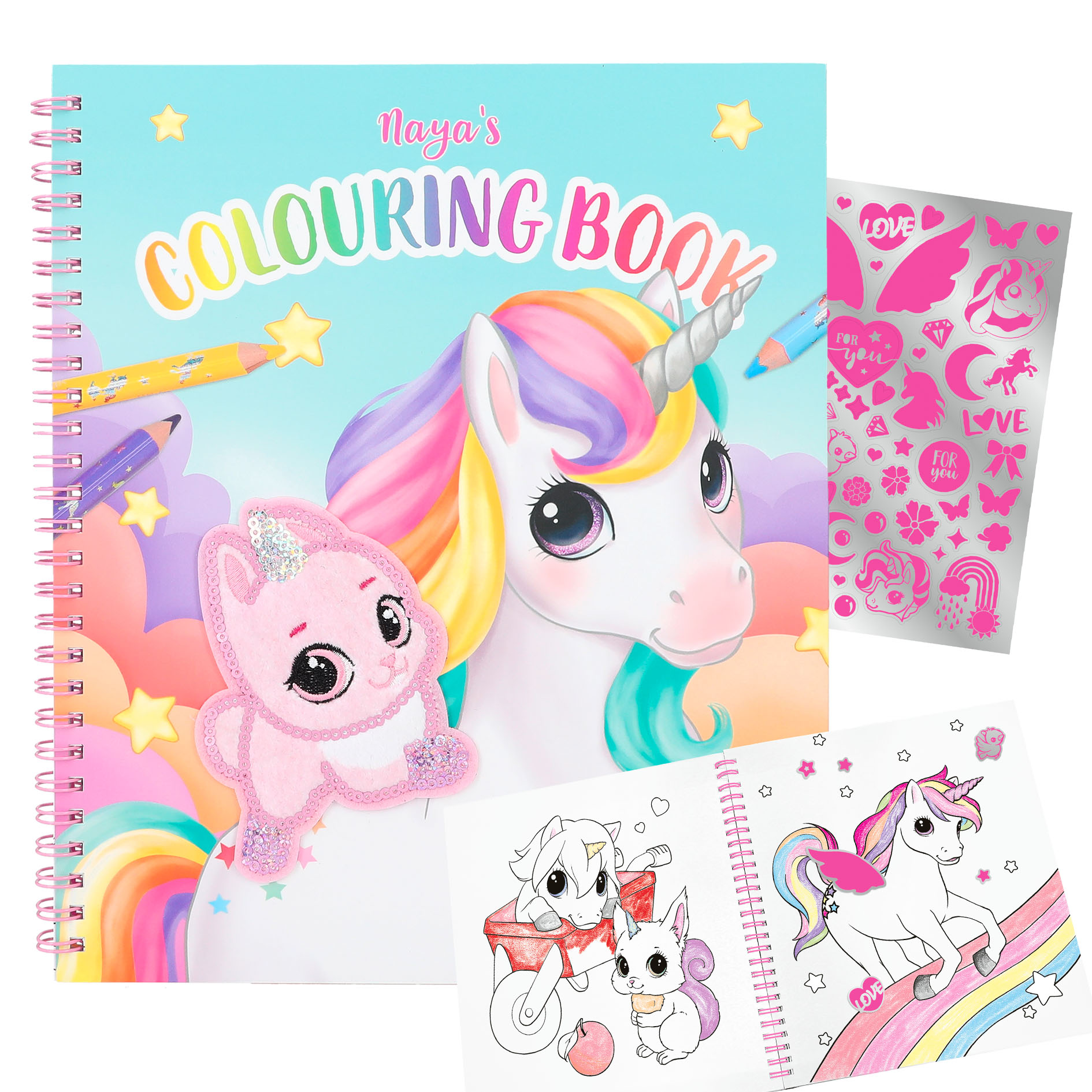 Ylvi Colouring Book With Unicorn And Sequins (412492) - Leker