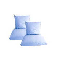 omhu - Set of 2 - Percale bed linen - Light Blue