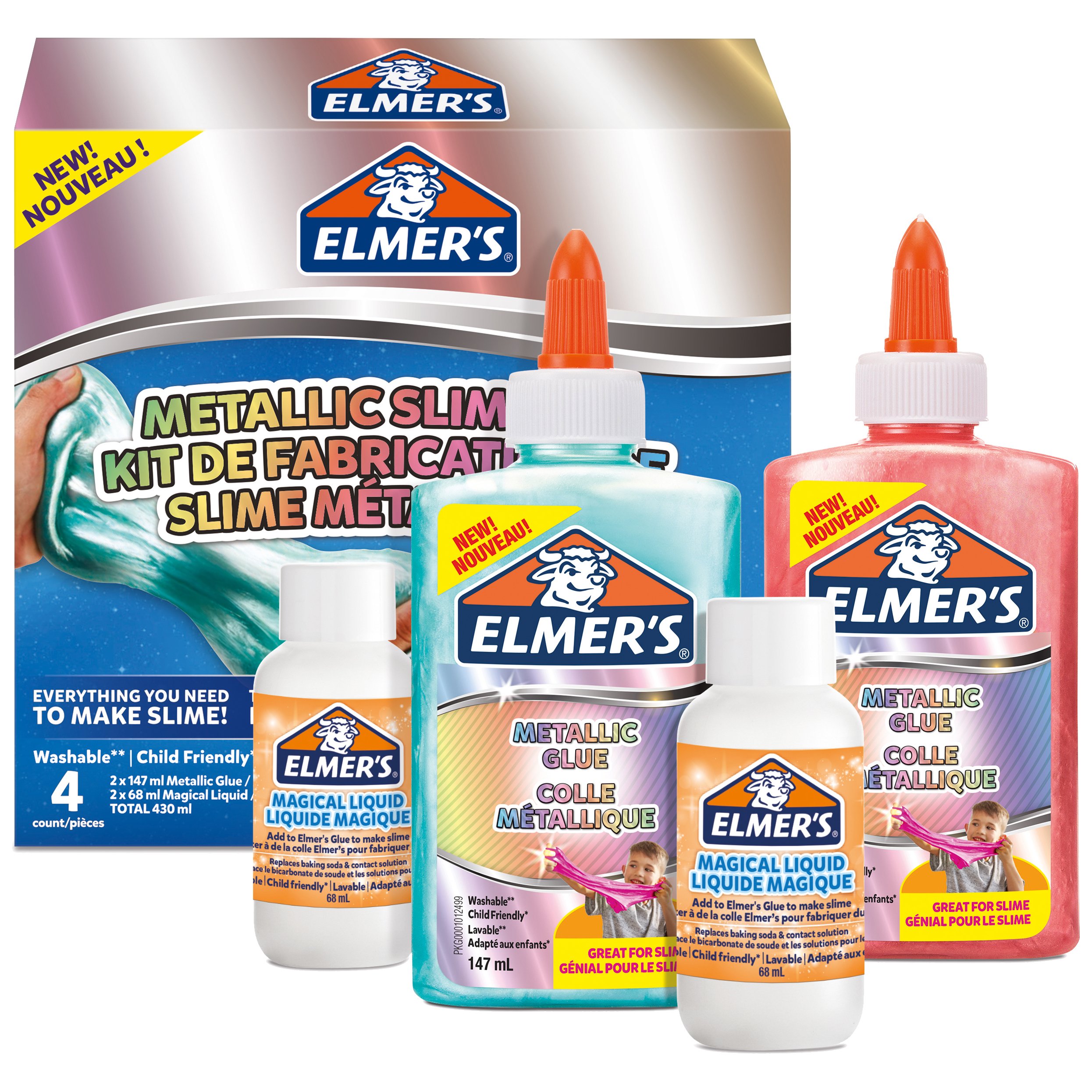 Elmer's - Metallic Slime Kit (2109483) - Leker