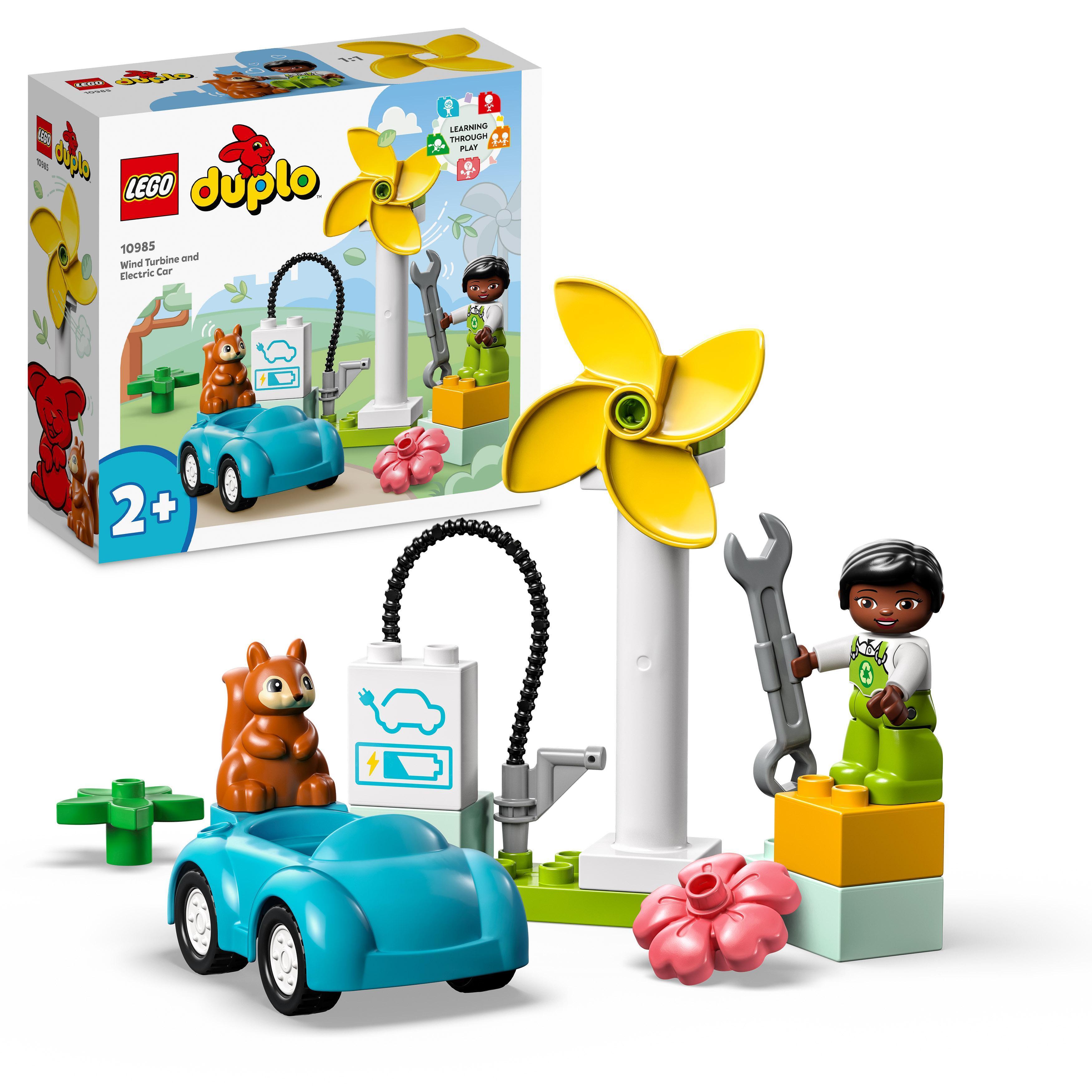 LEGO Duplo - Vindmølle og elbil (10985) - Leker