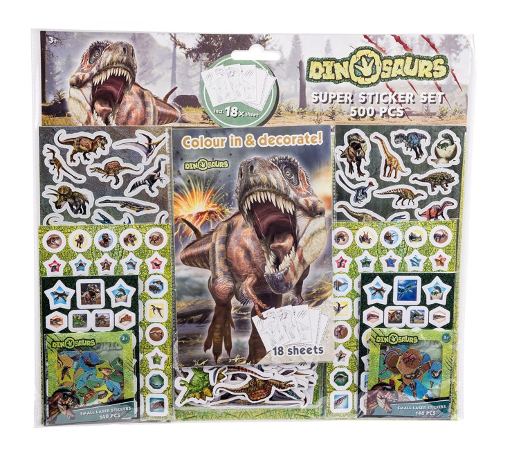 Art Kids - Dino Mega Sticker Sæt (500 Stickers) (32298)