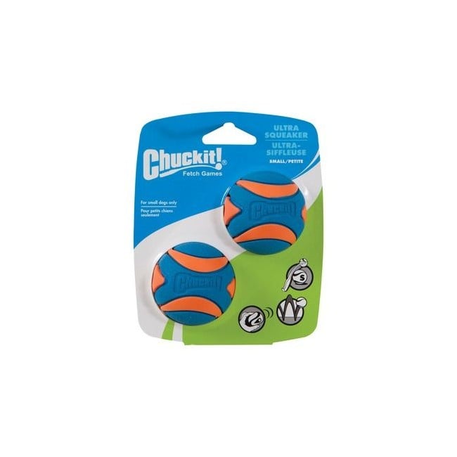 Chuckit - Ultra Squeaker Ball M 6 cm 2 pcs. - (CHUC33068)