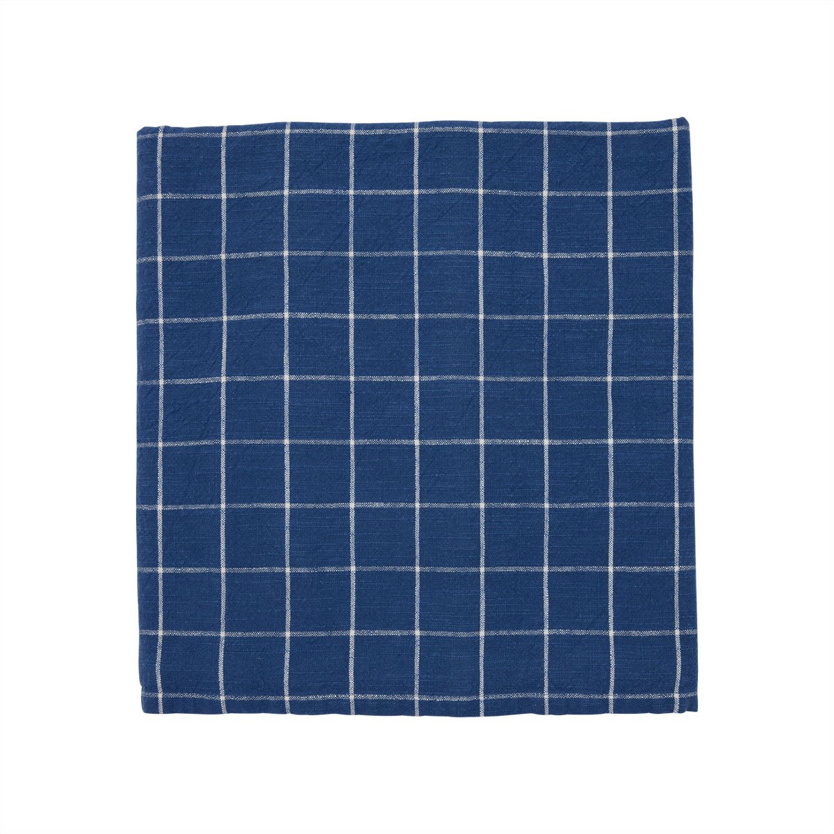 OYOY Living - Grid Tablecloth - Darkblue/White - 260x140 cm (L300765) - Hjemme og kjøkken