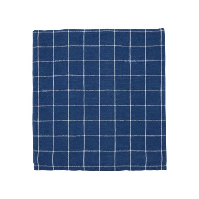 OYOY Living - Grid Tablecloth - Darkblue/White - 260x140 cm (L300765)