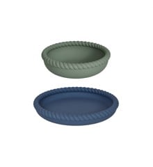 OYOY Mini - Mellow Plate & Bowl - Blue/Olive (M107301)