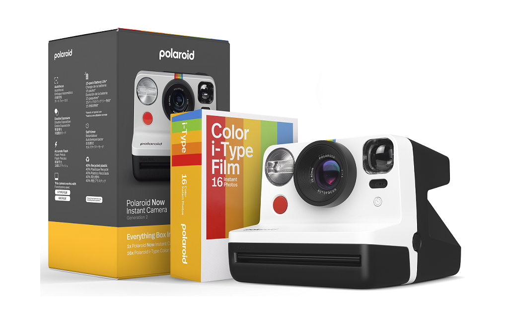 Polaroid Now Gen 2 Camera E-box -  White & Black