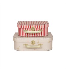 OYOY Mini - Sæt af 2 - Mini kufferter - Giraf & Stripet