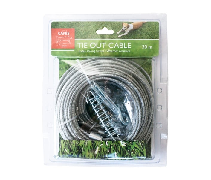 AC - Tie Out Cabel 30 m - (T700901) - Kjæledyr og utstyr