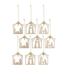 Bloomingville - Set of 9 - Stories from the bible Ornaments (82060039)