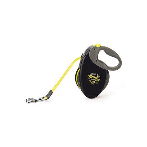 Flexi - Leash Giant - M - 8m Tape - Black/Neon Yellow - Max 25Kg
