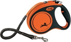 FLEXI - Leash Xtreme M Tape 5M Black/Orange Max 35Kg - (600.8402)