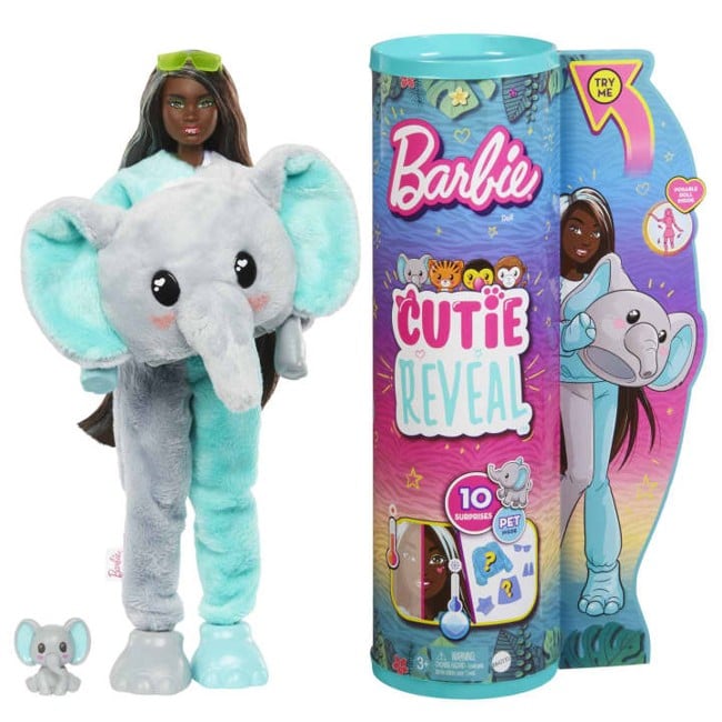 Barbie – Cutie Reveal Jungle Serie – Elefant (HKP98)