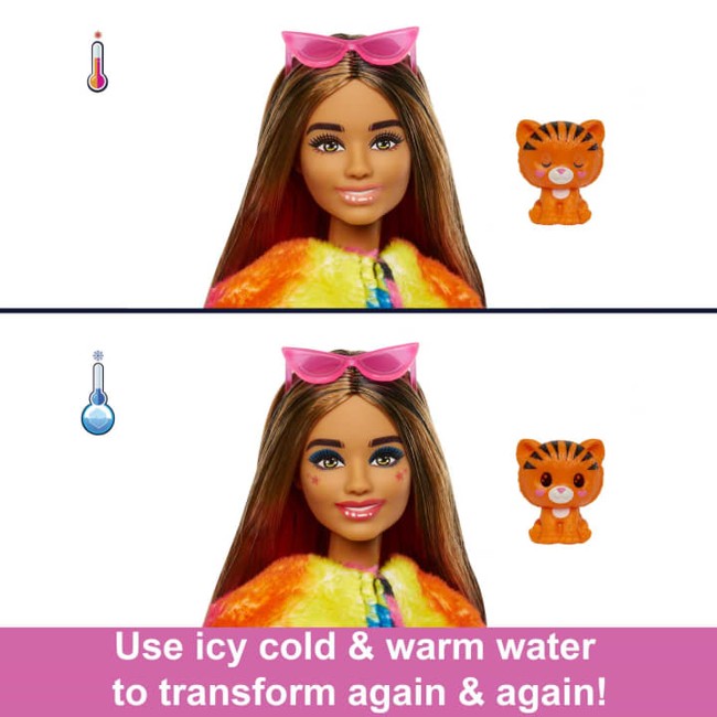 Barbie – Cutie Reveal Jungle Serie – Tiger (HKP99)