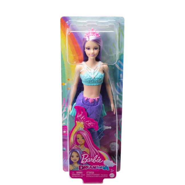 Barbie - Dreamtopia Mermaid Doll - Purple Hair (HGR10)