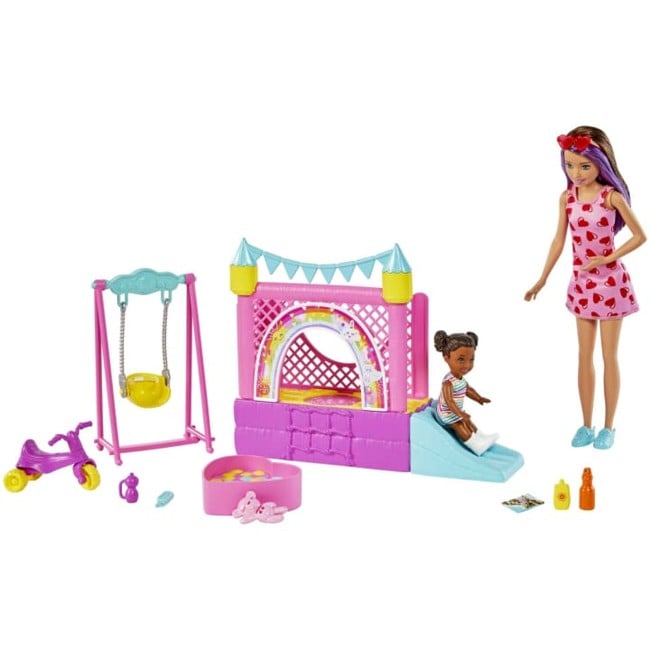 Barbie - Skipper-legesæt - Babysitters Bounce House (HHB67)