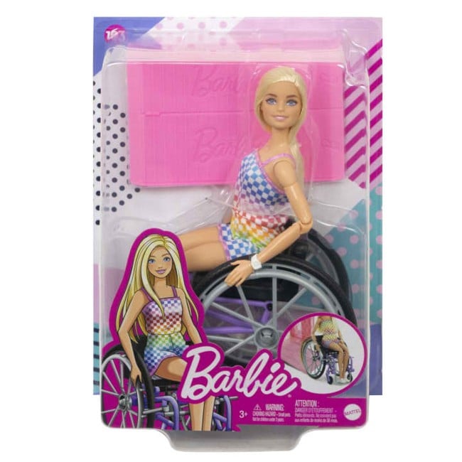 Barbie - Doll With Wheelchair And Ramp - Blonde (HJT13)