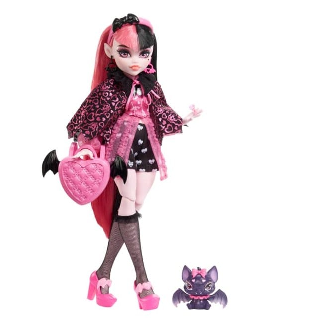 Monster High - Dukke med kæledyr - Draculaura (HHK51)