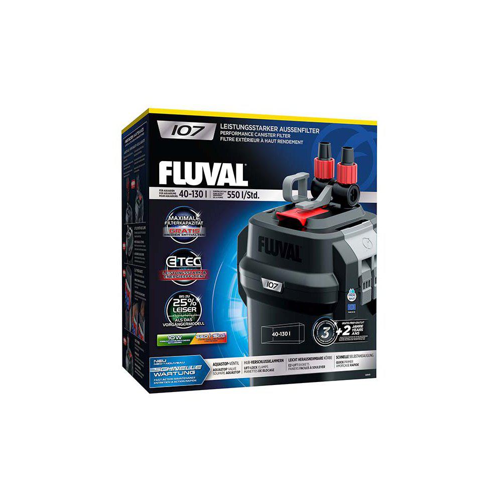 Fluval - Canister Filter 107 550l/H - (126.4107) - Kjæledyr og utstyr