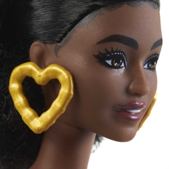 Barbie - Fashionista Doll - Petite Curly Black Hair (HJR97)