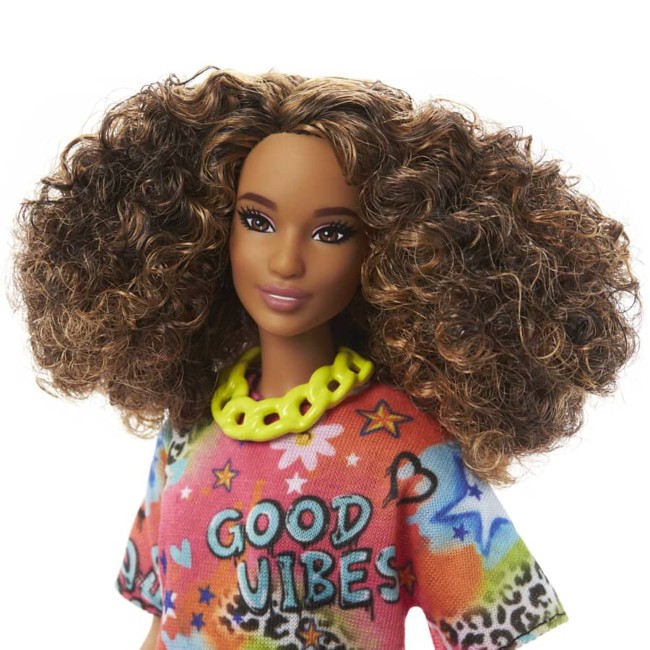 Barbie - Fashionista Doll - Brunette With Graffiti Dress (HJT00)