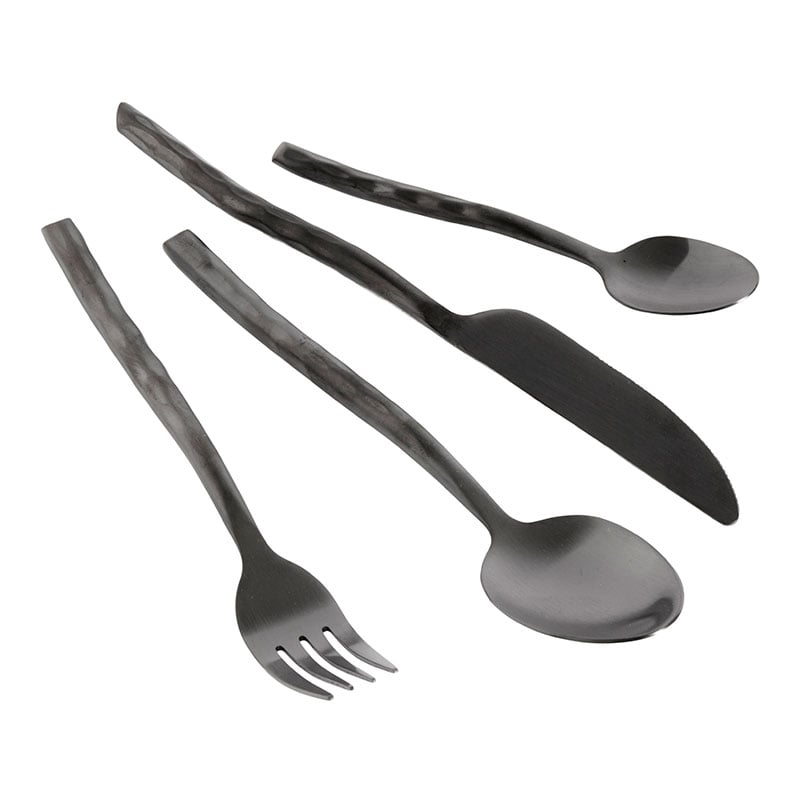 Muubs - Cutlery Uta - Silk Matt Black - 16 pcs. (9400002105) - Hjemme og kjøkken