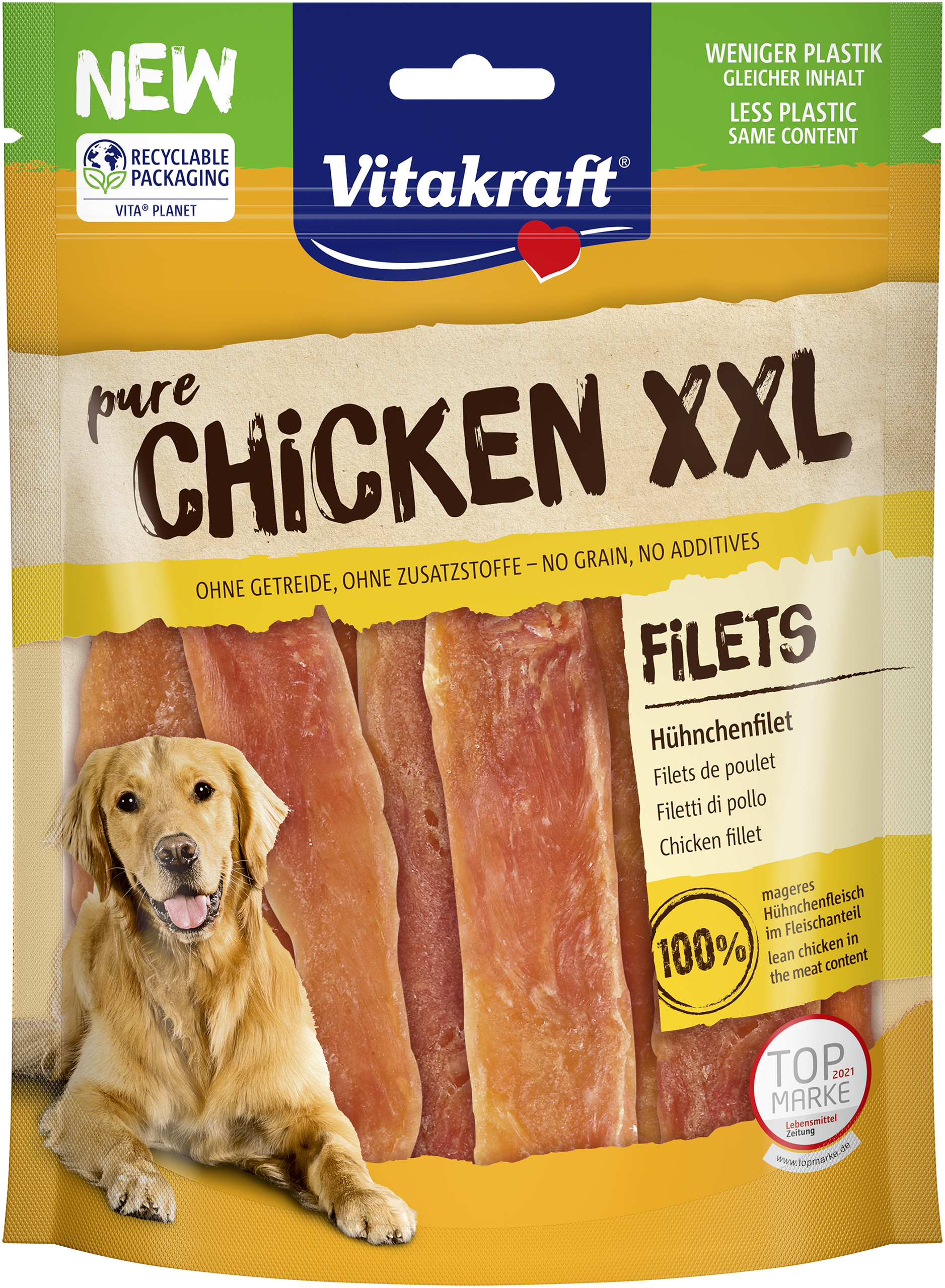 Vitakraft - CHICKEN kyllingefilet XXL - 250gr