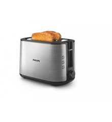 Philips -  Viva Collection Toaster, Black, Stainless steel (HD2650/90)