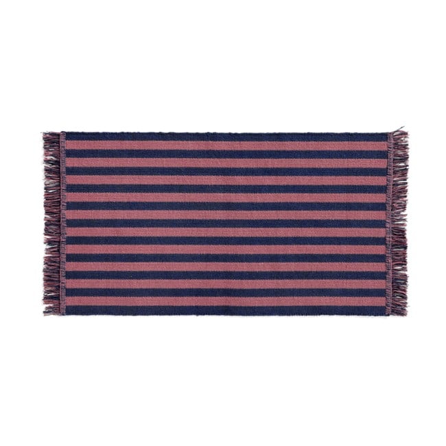 HAY - Stripes and Stripes Dørmåtte - Navy Cacao