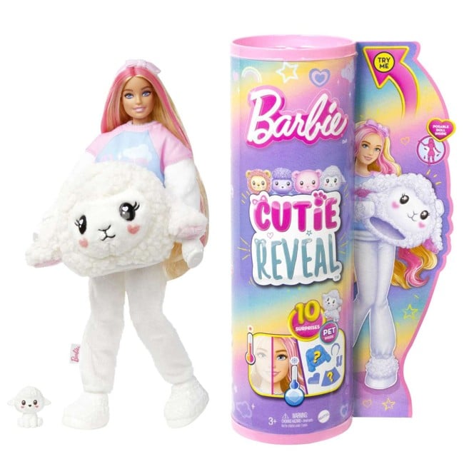 Barbie - Cutie Reveal Cozy Cute Tees Series - Lamb (HKR03)