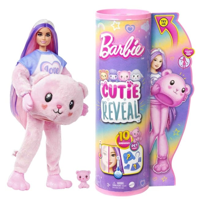 Barbie - Cutie Reveal Cozy Cute Tees Series - Teddy (HKR04)