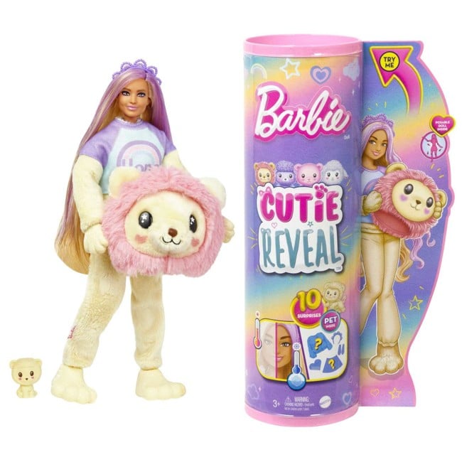 Barbie - Cutie Reveal Cozy Cute Tees Series - Lion (HKR06)