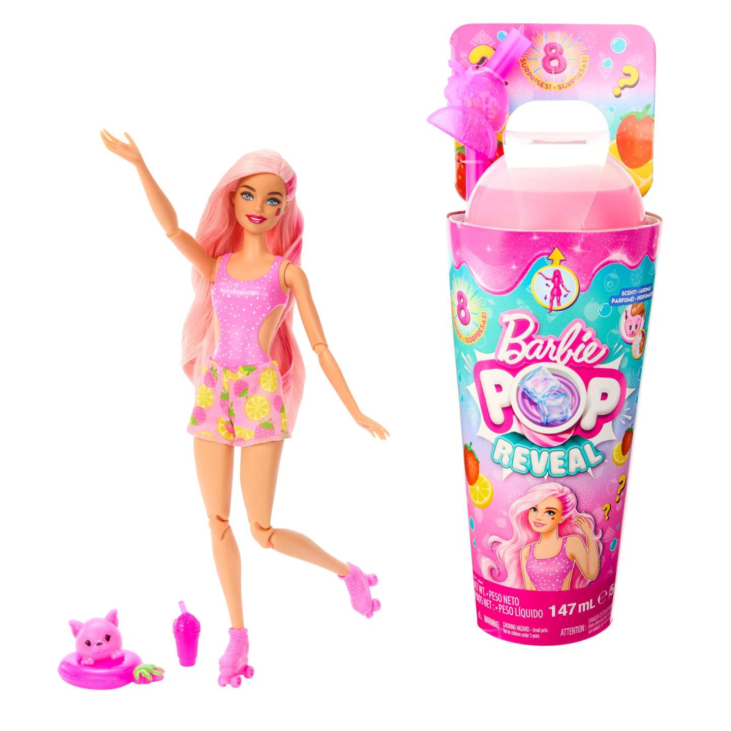 Barbie - Pop Reveal Juicy Fruits Series - Starwberry Lemonade (HNW41) - Leker