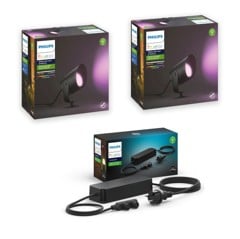 Philips Hue – 2x Lily XL spotlights & 100 watt strömförsörjning - Paket