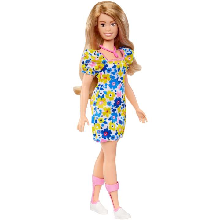 Barbie - Fashionistas - Down Syndrome Wearing Floral Dress (HJT05) - Leker