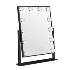 Gillian Jones - LED Light Hollywood Mirror Black