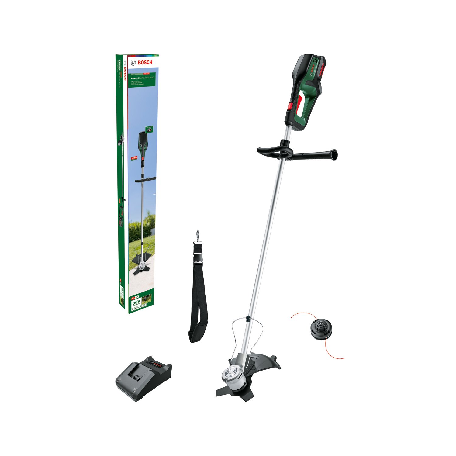 Bilde av BrushCut, 2,4 mm, Rustfritt stål, 4500 RPM, 33 cm, Grønn, Lithium-Ion (Li-Ion)