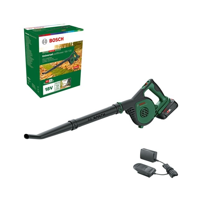 Bosch - Battery Leaf Blower Universal 18V-130 2.5AH ( Battery & Charger Included )