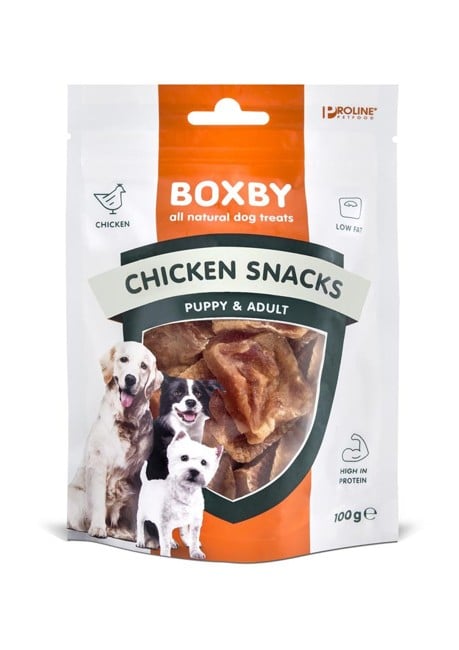 Boxby -  BLAND 4 FOR 119 - Chicken Snacks 100g.
