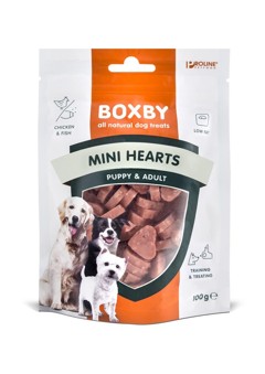 Boxby -  BLAND 4 FOR 119 - Mini Puppy (Hjerter) 100g.