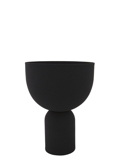 AYTM - Torus Flowerpot Small H23 cm - Black/Black