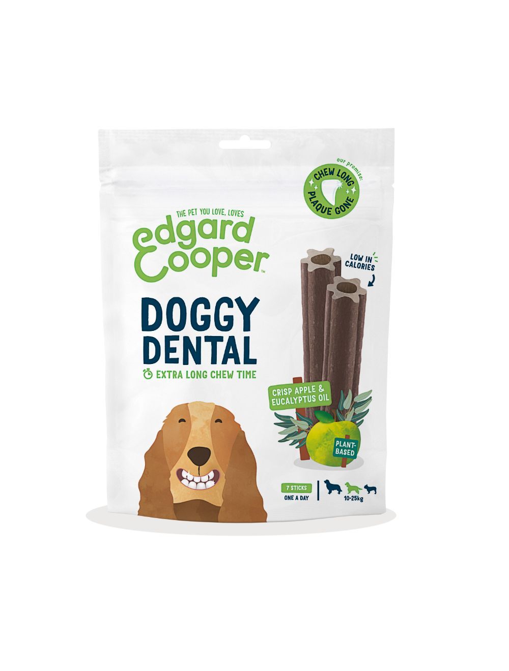 Edgard Cooper - Doggy Dental Æble & Eukalyptus Sticks M - 540700714210