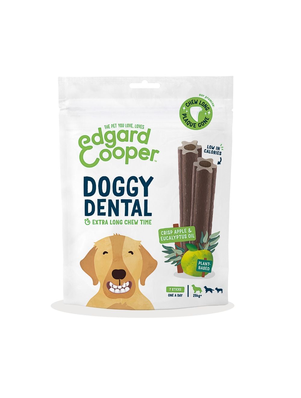 Edgard Cooper - Doggy Dental Æble & Eukalyptus L -  bedst før 30/1 -2026