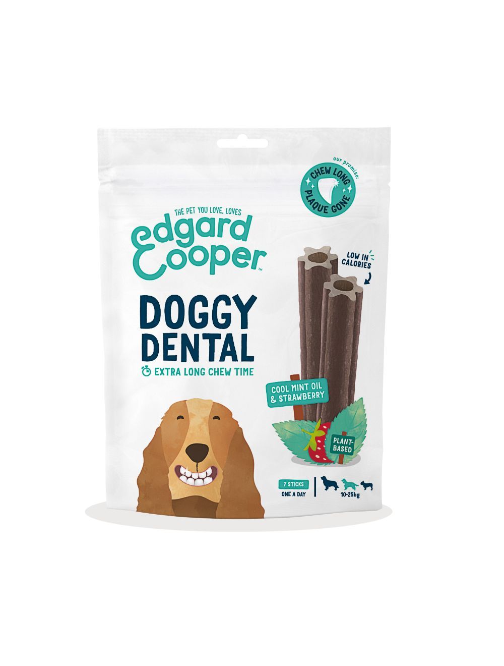 Edgard Cooper - Doggy Dental Mint&Strawberry M - (540700714216) - Kjæledyr og utstyr