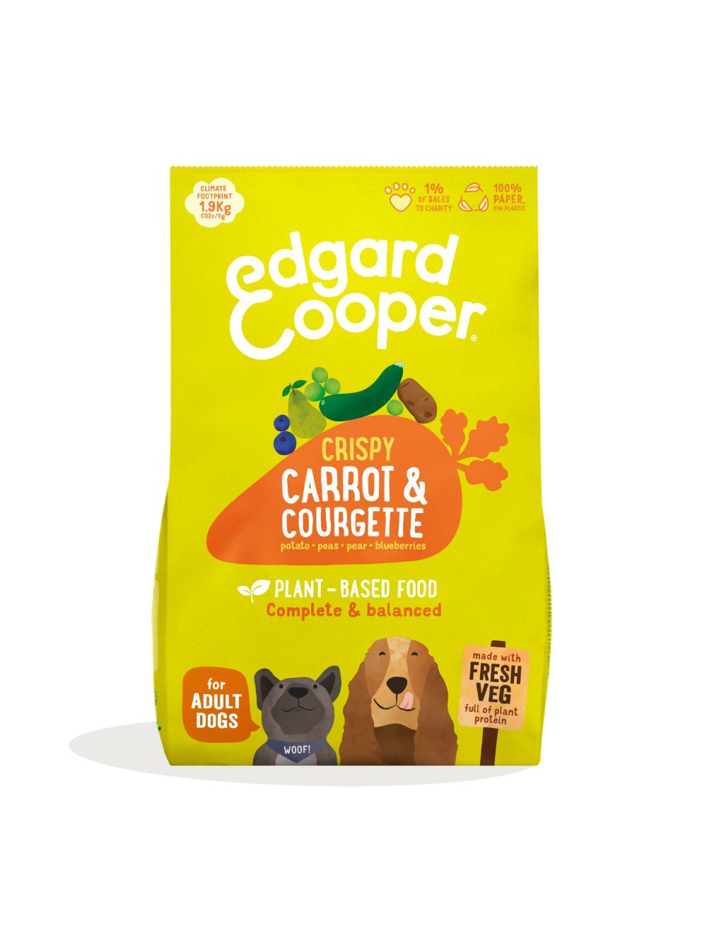 Edgard Cooper - Crispy Carrot&Courgette 2,5kg - (540700714917) - Kjæledyr og utstyr