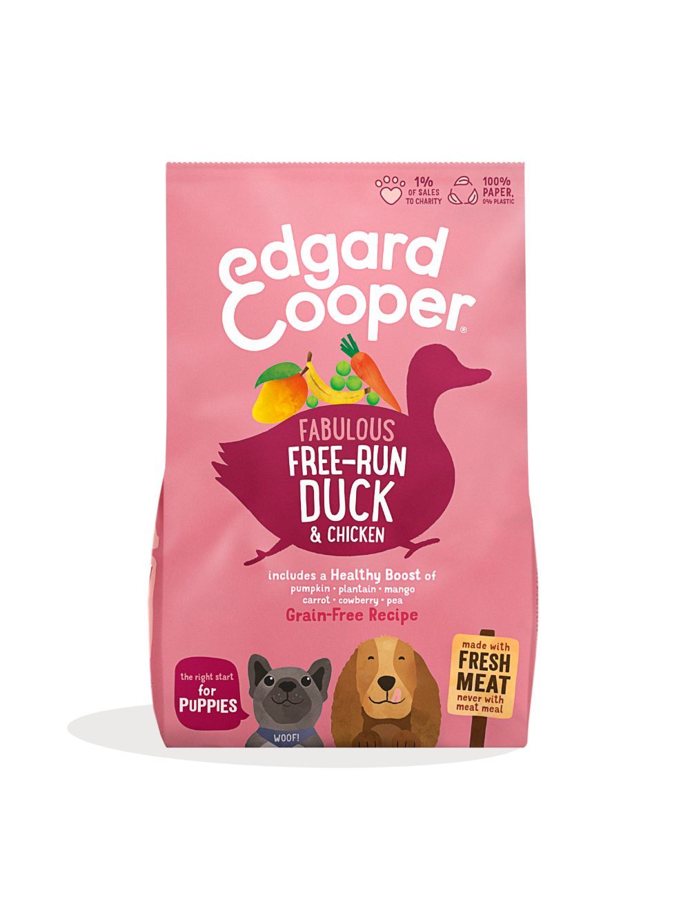 Edgard Cooper - Fresh Free-Run Duck&Chicken 7kg - (542503948522) - Kjæledyr og utstyr