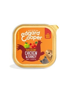 Edgard Cooper - BLAND 4 FOR 119 - Paté Kylling & Kalkun, Adult 300gr