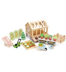 Tender Leaf - Dollhouse Set - Greenhouse and Garden - (TL8371)
